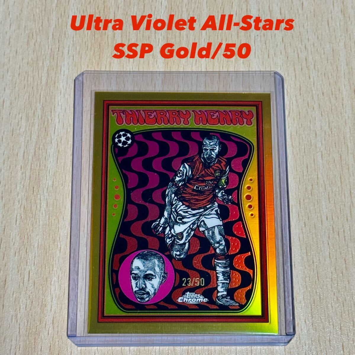 2025/26 Topps Chrome UCC Ultra Violet All-Stars Thierry Henry Gold