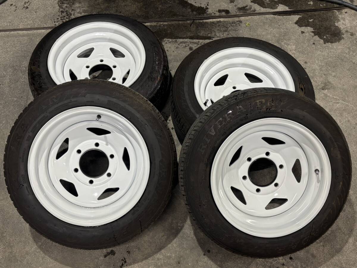 CLS TC01ホイール 185/65R15 15X8.0J 6穴ピッチ139.7 2024年5月製造 白