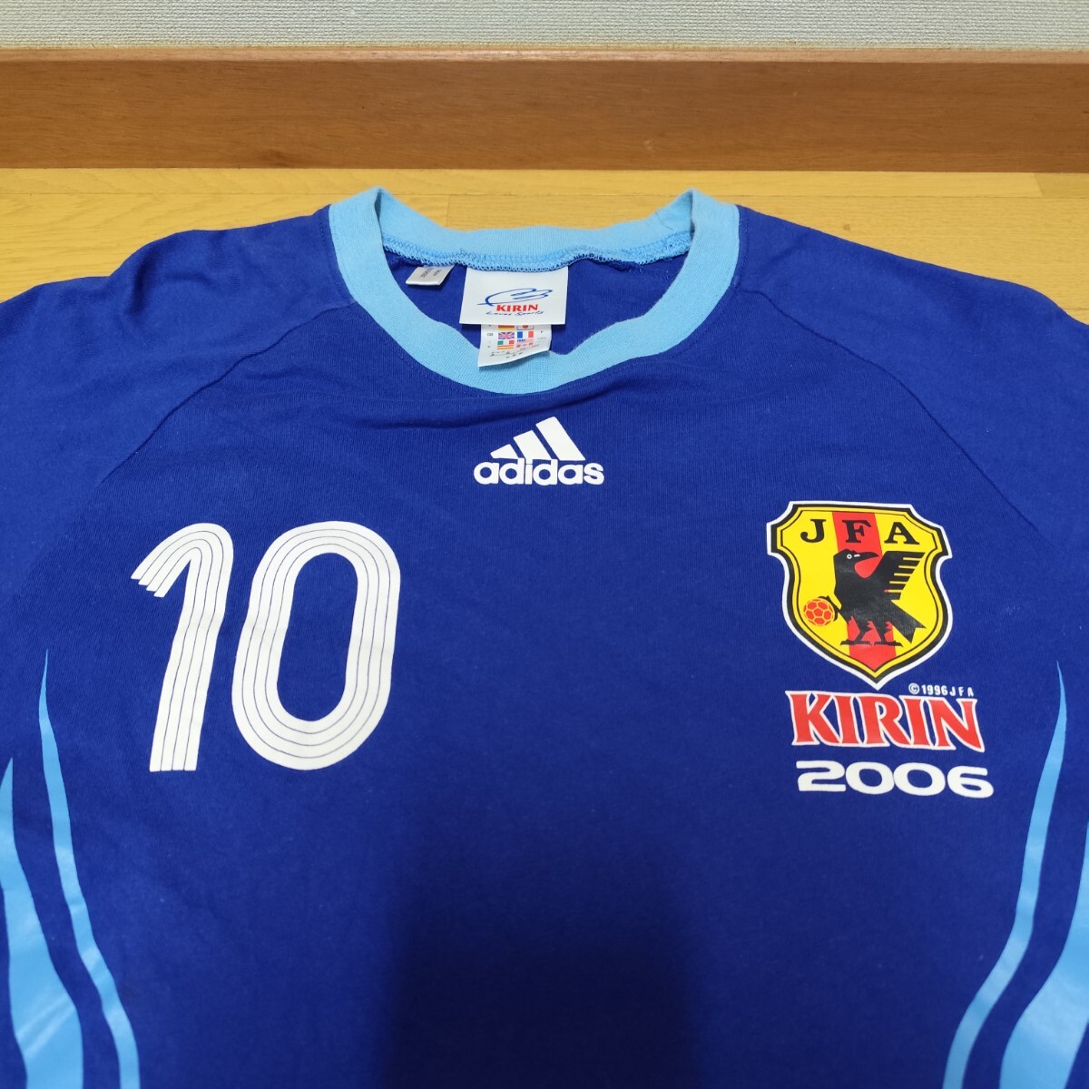 キリン×アディダス KIRIN×adidas サッカー日本代表 勝ちTシャツ L 2006