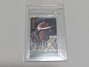 トレーディングカード まねき馬カードNoJ221グラスワンダーサイン泊sp