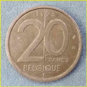 ベルギー20フランの値段と価格推移は？｜2件の売買データからベルギー