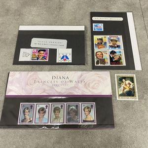 まとめ買い歓迎、匿名配送、ダイアナ妃コレクション、シンブル、切手