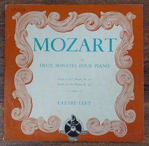 20位 最初期! 極美! 仏Ducretet-Thomson Selmer モーツァルト: ピアノ・ソナタ ラザール・レヴ