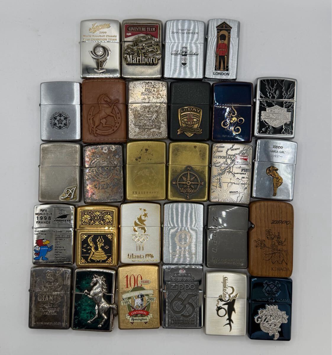 ビンテージ ZIPPO オイルライター 喫煙具 ジッポ 20点まとめ コレクション ハードケース付き Zippo ライターの値段と価格推移は？｜7209件の売買データから