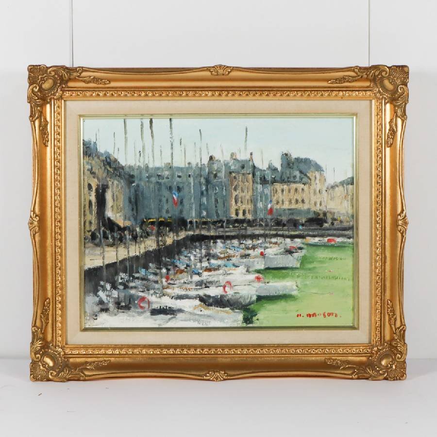 油彩画　花　絵画　しゃくやく　F6号　網干啓四郎　額装　サイン有　来歴有り 網干 啓四郎の値段と価格推移は？｜1件の売買データから網干 啓四郎の