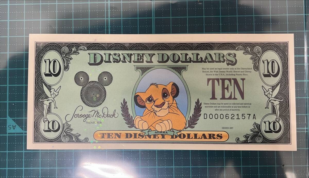 限定値下 ディズニーワールド Disney Dollars 1ドルと5ドルセット