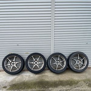 Buddy club P1レーシング 15インチ 7J+27 PCD100/4H DIREZZA Z3 195