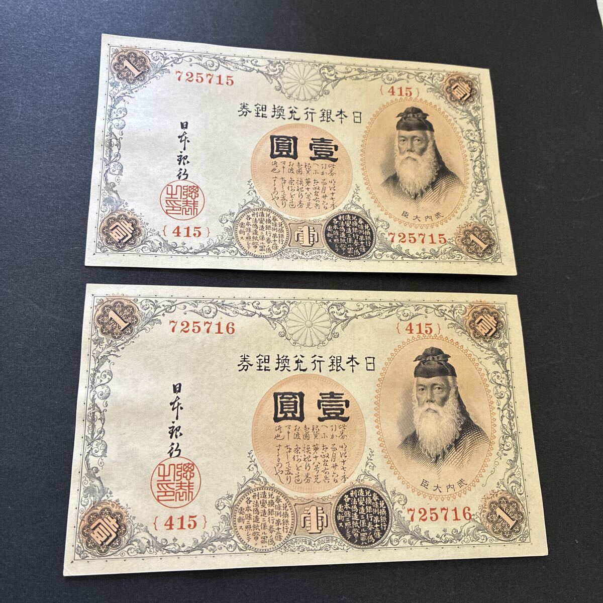 武内大臣 1円札の値段と価格推移は？｜2件の売買データから武内大臣 1
