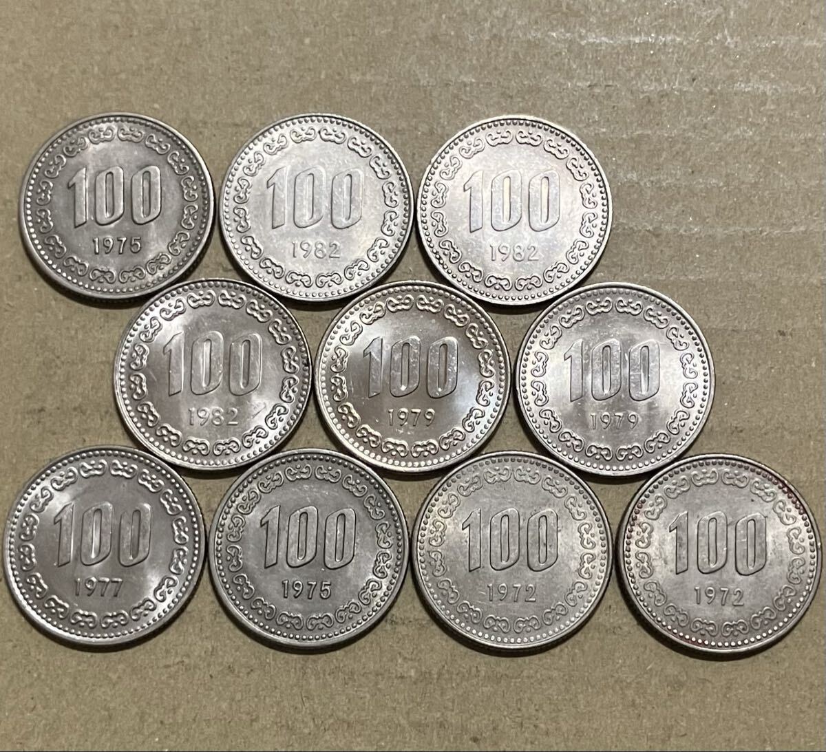 100ウォン 硬貨の値段と価格推移は？｜18件の売買データから100ウォン
