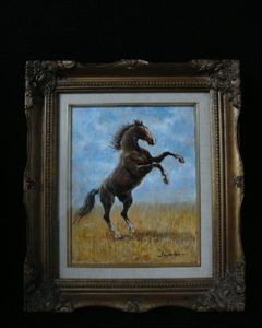 蔵出し 有名 作家 白崎明 題 立上る馬 油絵 油彩 売買されたオークション情報 Yahooの商品情報をアーカイブ公開 オークファン Aucfan Com