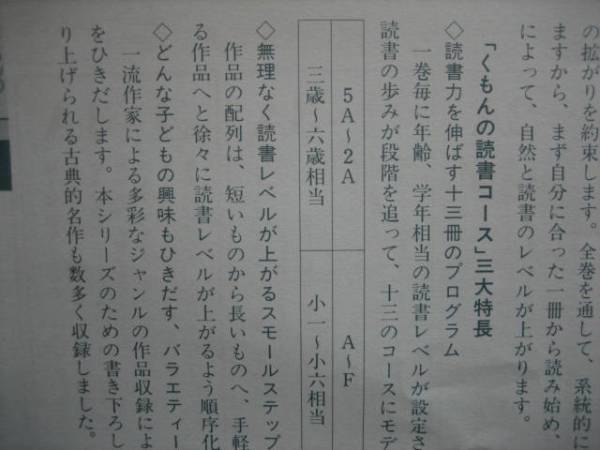 くもんの読書コース 5a 4a 3a 2a 公文式 学習よみもの 売買されたオークション情報 Yahooの商品情報をアーカイブ公開 オークファン Aucfan Com