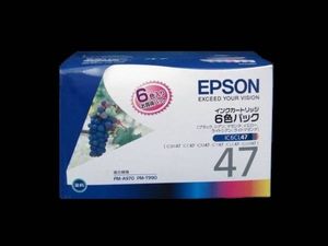 [送料込]PM-A970・PM-T990 EPSON純正インクIC6CL47 ２組目割引有_1