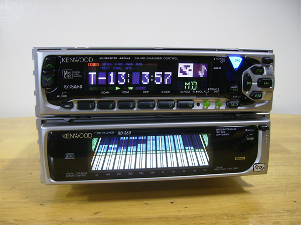 KENWOOD RX-760MD RD-360 ☆ MD+CD 1DIN×2台 ☆ 動作品(ケンウッド