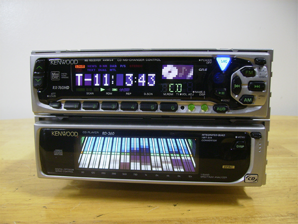 KENWOOD RX-760MD RD-360 ☆ MD+CD 1DIN×2台 ☆ 動作品(ケンウッド