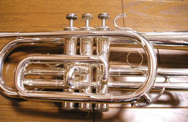 希少綺麗 YAMAHA ヤマハ YCR-731 ロングコルネット 銀メッキ 5桁