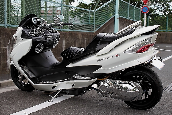 cj46  タイプs 2017最終モデル　フルカスタム　美車　スカイウェイブ WirusWin】フォトギャラリー：CJ46スカイウェイブ250