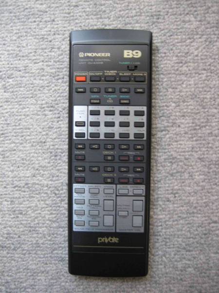 【中古】「非常に良い」パイオニア オーディオリモコン CU-AX012 PIONEER/パイオニア private オーディオ用リモコン CU-AX012 全ボタン