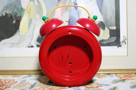 ☆古いシリーズ 非売品 大きなグリコ プッチンプリン時計☆(目覚し時計 