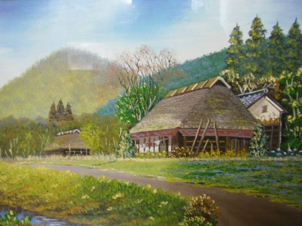 新品◇名画！日本・風景画・油絵 信州 増井 正 F6◇(自然、風景画