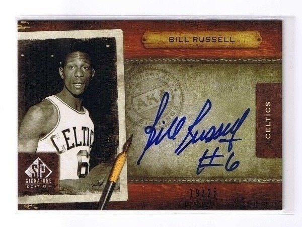 ビル ラッセル】 直筆サインカード 25枚限定 【Bill Russell】(Upper