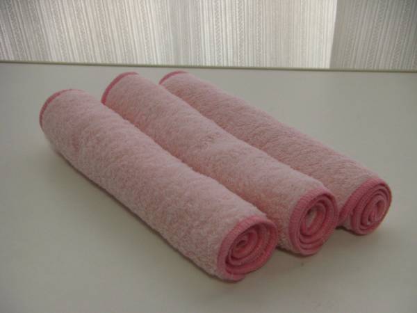 即決★長方形のハンドタオル/おしぼり３０枚♪ピンク_2