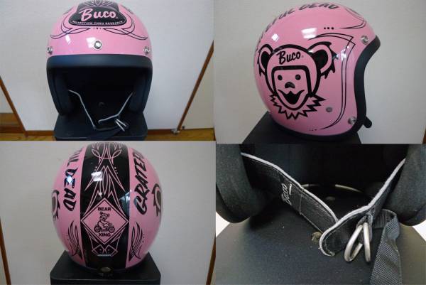 BUCO ブコ グレイトフルデッド ヘルメット中古 ピンク XS(XSサイズ以下 