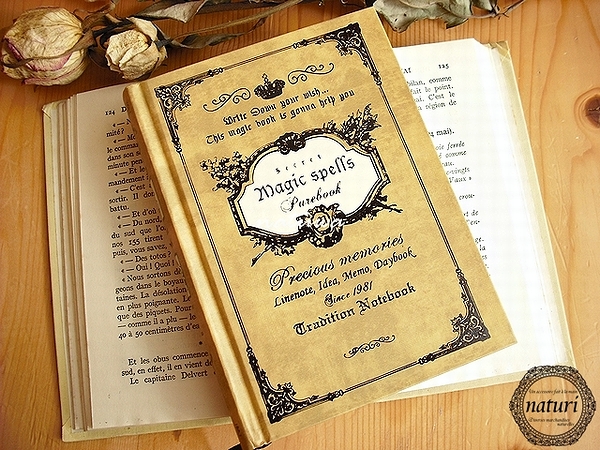 クラシカルがオシャレ♪バロックブックノート サンドベージュb_1