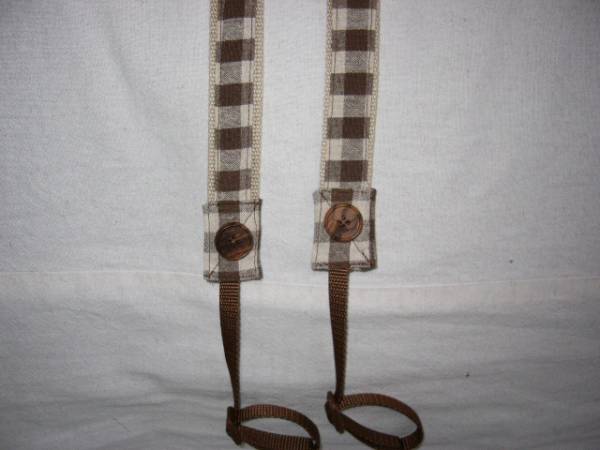 ハンドメイド　一眼レフカメラ　ネックストラップ　茶系　_2