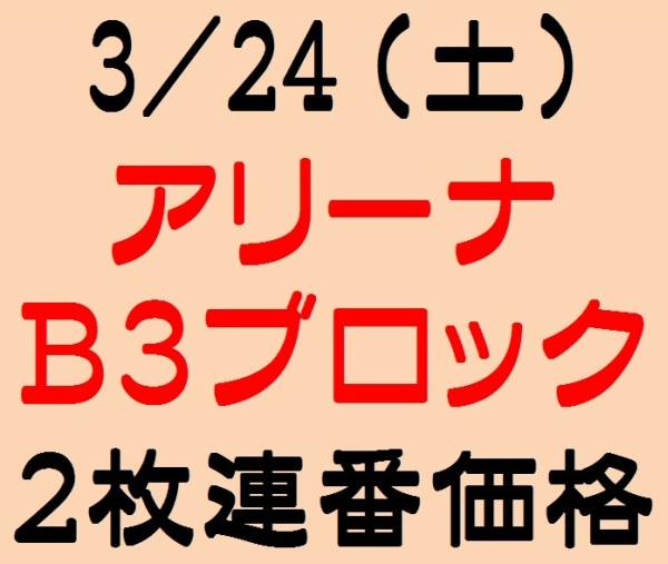 AKB48★3/24（土） さいたまSA モバイル枠 2枚価格 ※座席更新_1