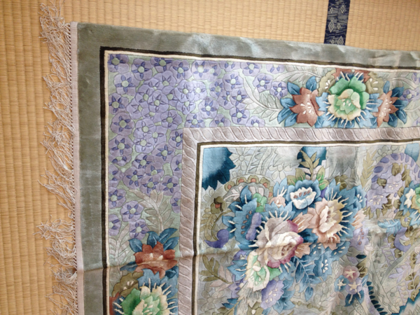 未使用 美品 シルク100%絨毯_2