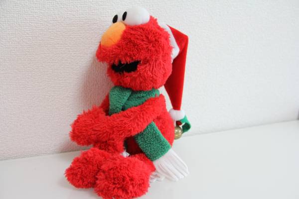 ＵＳＪ限定☆サンタエルモ☆抱きつきぬいぐるみ◆エルモ◆レア品_3