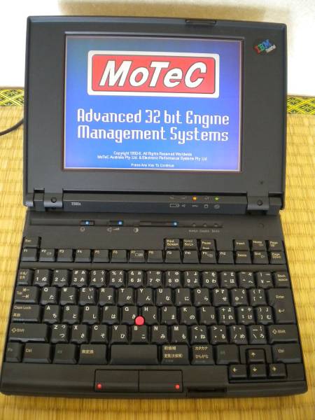 モーテック(MOTEC)M4&M48セッティング用PC（thinkpad 230CS