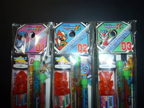 未開封 ロックマン X3 メガバスターペンシル バトエン 3個セット