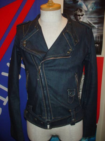 DIESEL ディーゼル デニムライダースジャケット Mサイズ 中古美