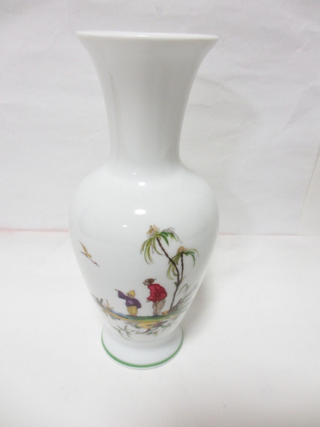 レイノー RAYNAUD リモージュフランス 白の花瓶 シ・キオン中古(花瓶 