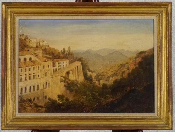 【真作】リントン 油彩画4号 19世紀アンティーク 図録掲載作_1