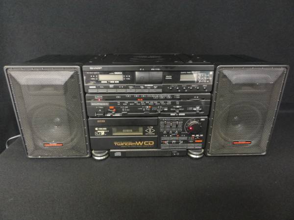 【良品・動作品】 SHARP QT-77CD CDラジカセ　動作良好 シャープ SZ908】[CDラジカセ]used♪Sharp QT-X7 シャープ 難あり♪Junk