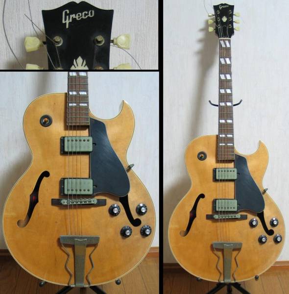ジャンクGrecoグレコFA-750フルアコ エレキギター[ES-175gibson(グレコ 