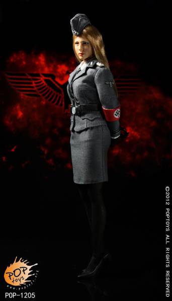 ☆POPTOYS POP1205 1/6☆ドイツ軍の女性制服☆セットb☆(軍服、洋服