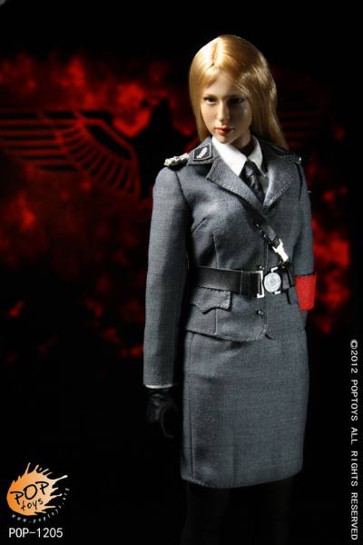 POPTOYS 1/6 WWWⅡ　ドイツ　女性公務員　フィギュア　ドール ☆POPTOYS POP1205 1/6☆ドイツ軍の女性制服☆セットb☆(軍服、洋服