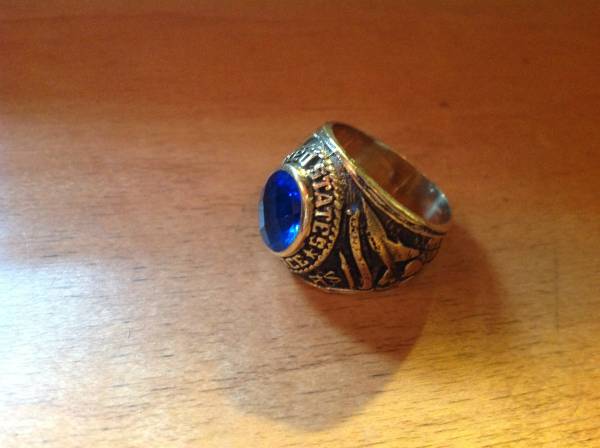 ビンテージ☆ARMY☆USA製☆ミリタリーリング☆金×青☆空軍_2