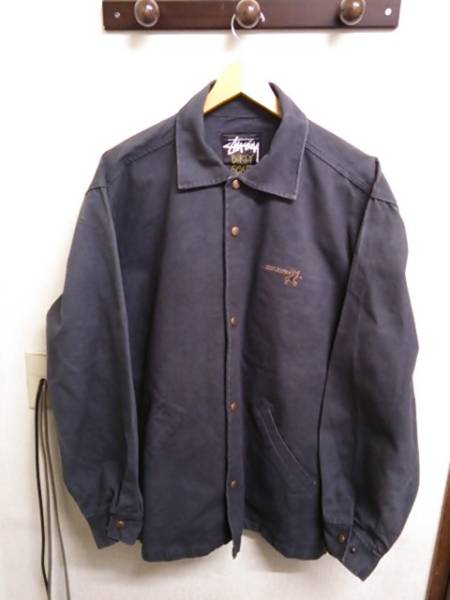 初期 STUSSY ダック地刺繍入りカバーオール 紺 L 10-175