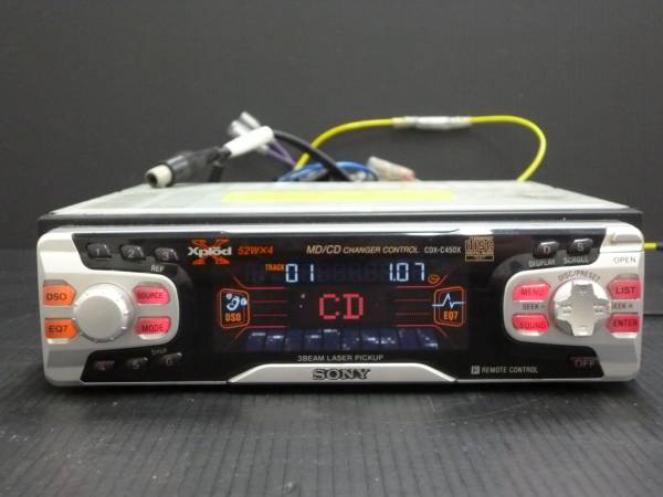 動作OK○SONY Xplod CDX－C450X○1DIN CDデッキ 52w×4ch(ソニー