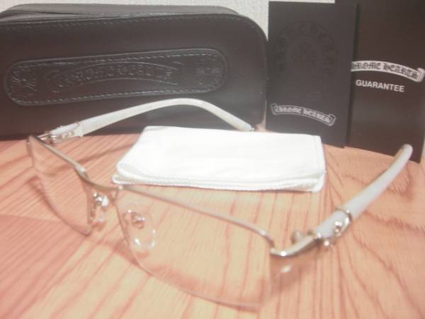 ★☆クロムハーツ　眼鏡フレーム 新品 BONE POLISHR 白☆★_1