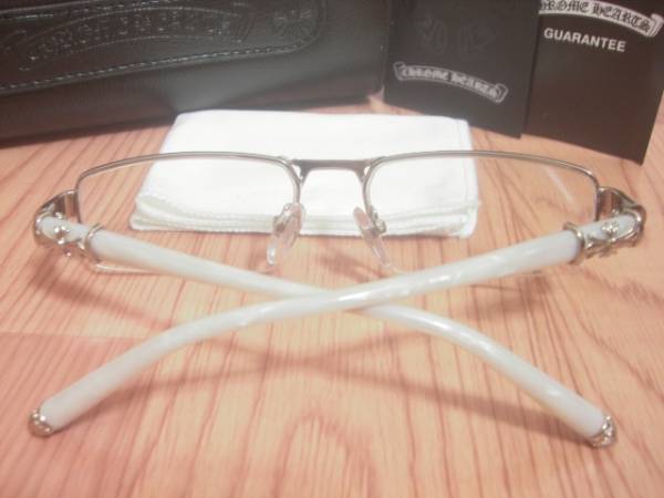 ★☆クロムハーツ　眼鏡フレーム 新品 BONE POLISHR 白☆★_3