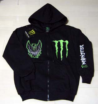 モンスターエナジー ジャケット フード付 裏地メッシュ L ①