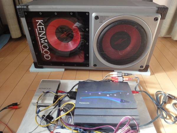 KENWOOD KSC-BP2500サブウーファー＆パナソニックCY-M7052Dアン_1