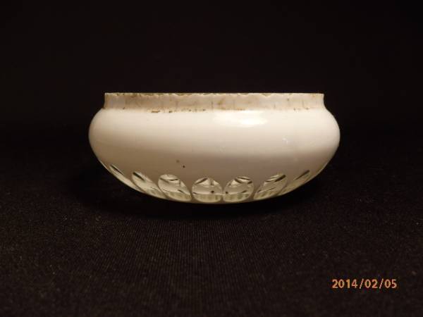 大正時代の白切子灰皿。 大正ロマン 喫煙具 電笠 氷コップ(ガラス