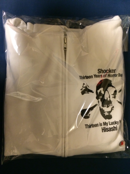 【希少】GLAY HISASHI SHOCKER コラボ パーカー SHOCKER オープン20周年特別企画第11弾最終章：HISASHI (GLAY