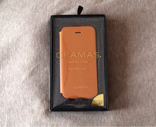 GRAMAS LC413 iPhone5/5s レザーケース タン 新品同様 送料無料_1